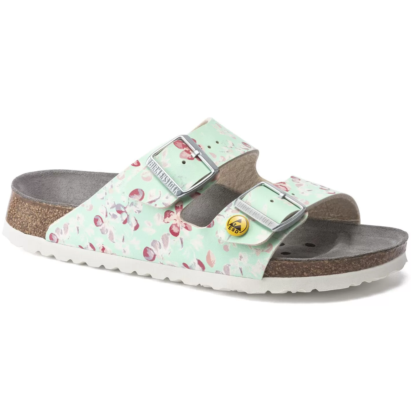 Outlet Birkenstock Arizona Esd Flower Field Mint