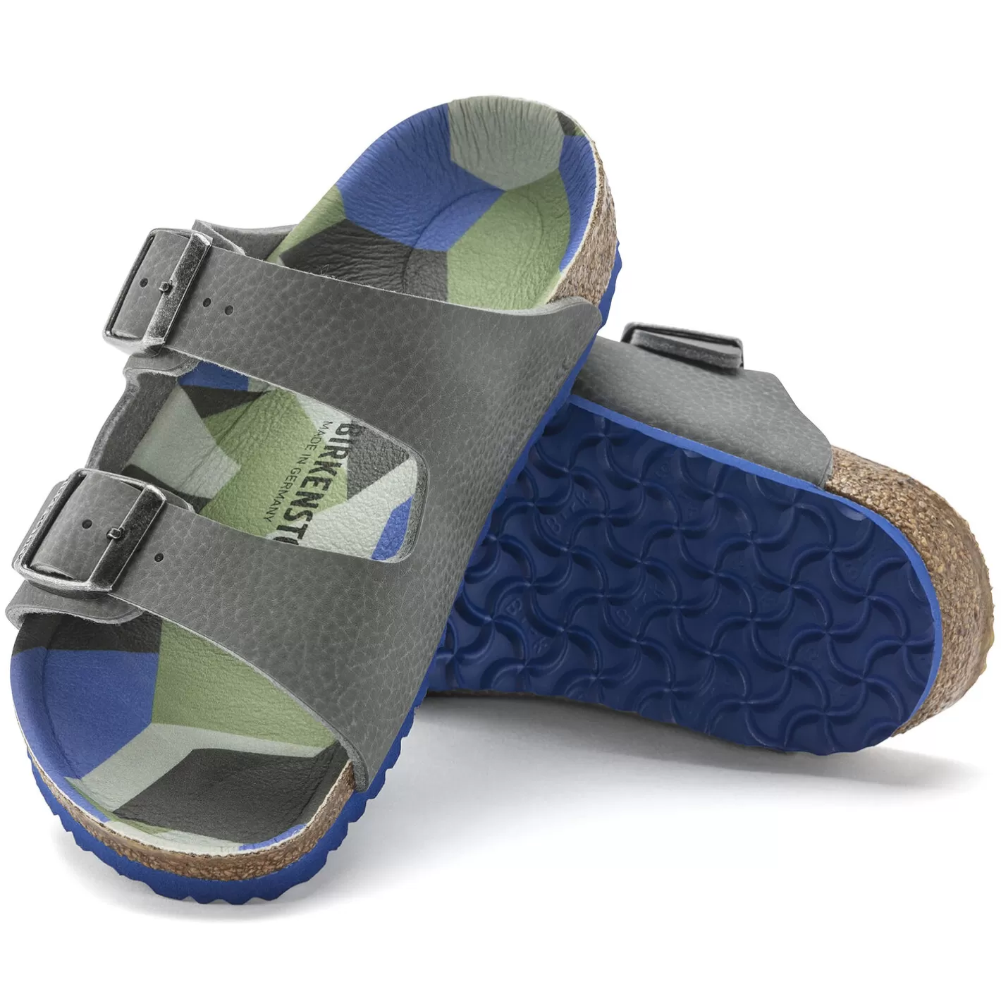 Discount Birkenstock Arizona Kids Desert Soil Camo Gray