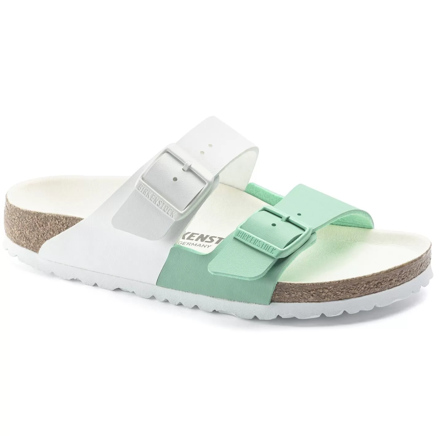 Flash Sale Birkenstock Arizona Split White/Bold Jade