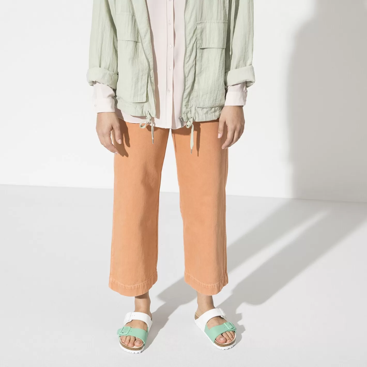 Flash Sale Birkenstock Arizona Split White/Bold Jade