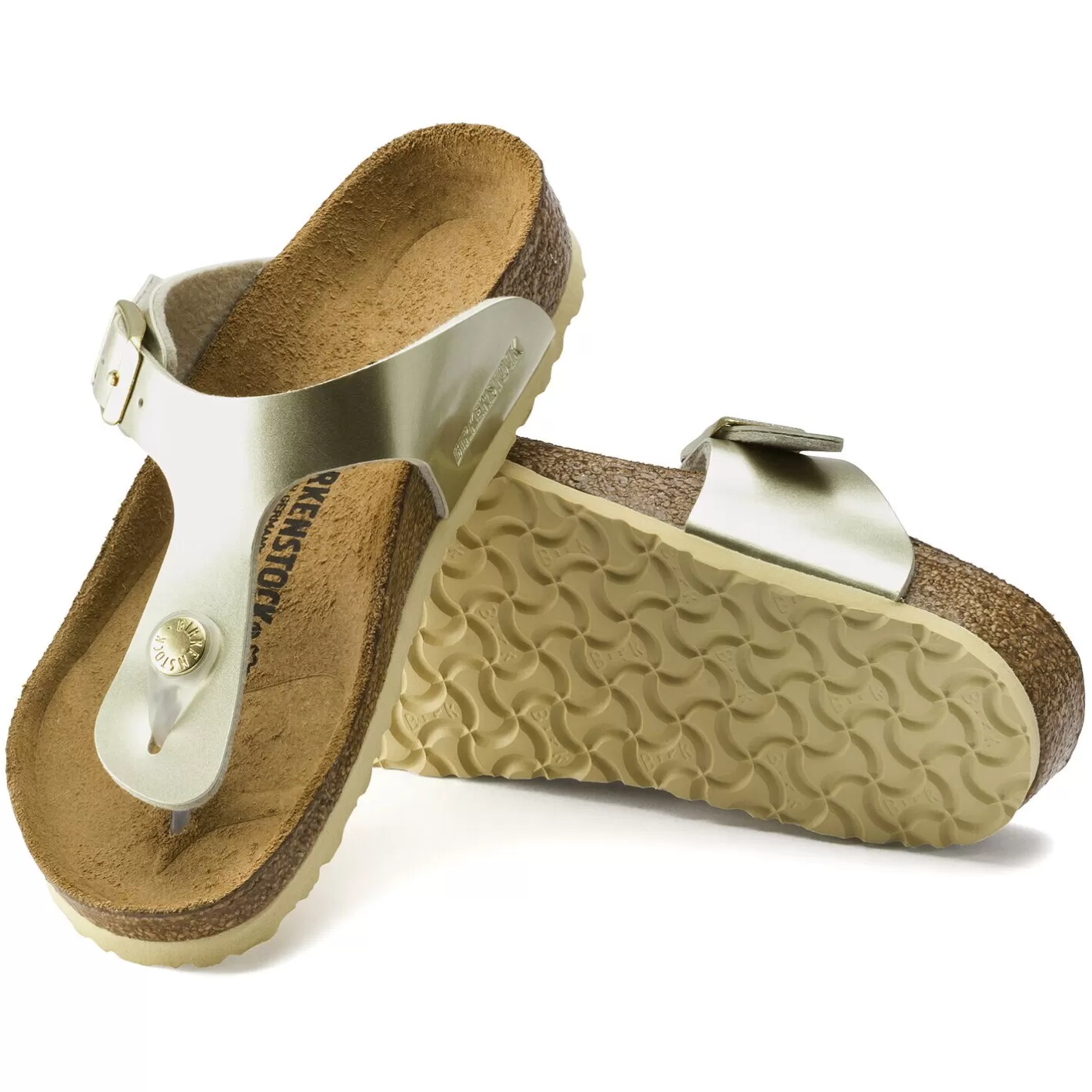 Clearance Birkenstock Gizeh Kids Electric Metallic Gold
